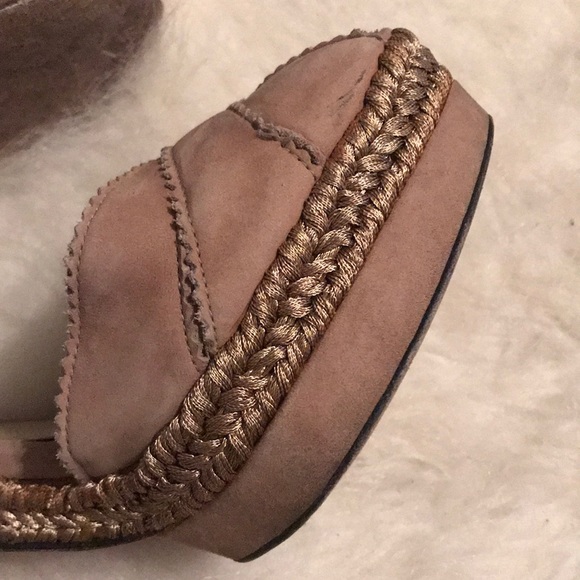 Stuart Weitzman Chucky Heel Espadrilles Heels - Picture 3 of 8